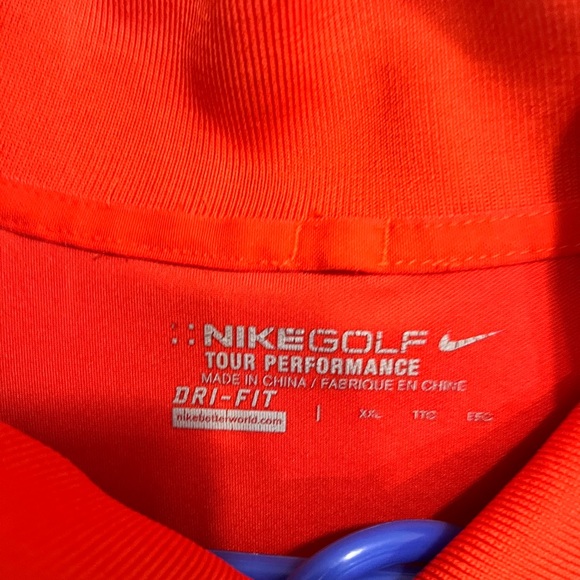 Nike Dri-Fit Orange Golf Polo Size 2XL - Picture 4 of 5